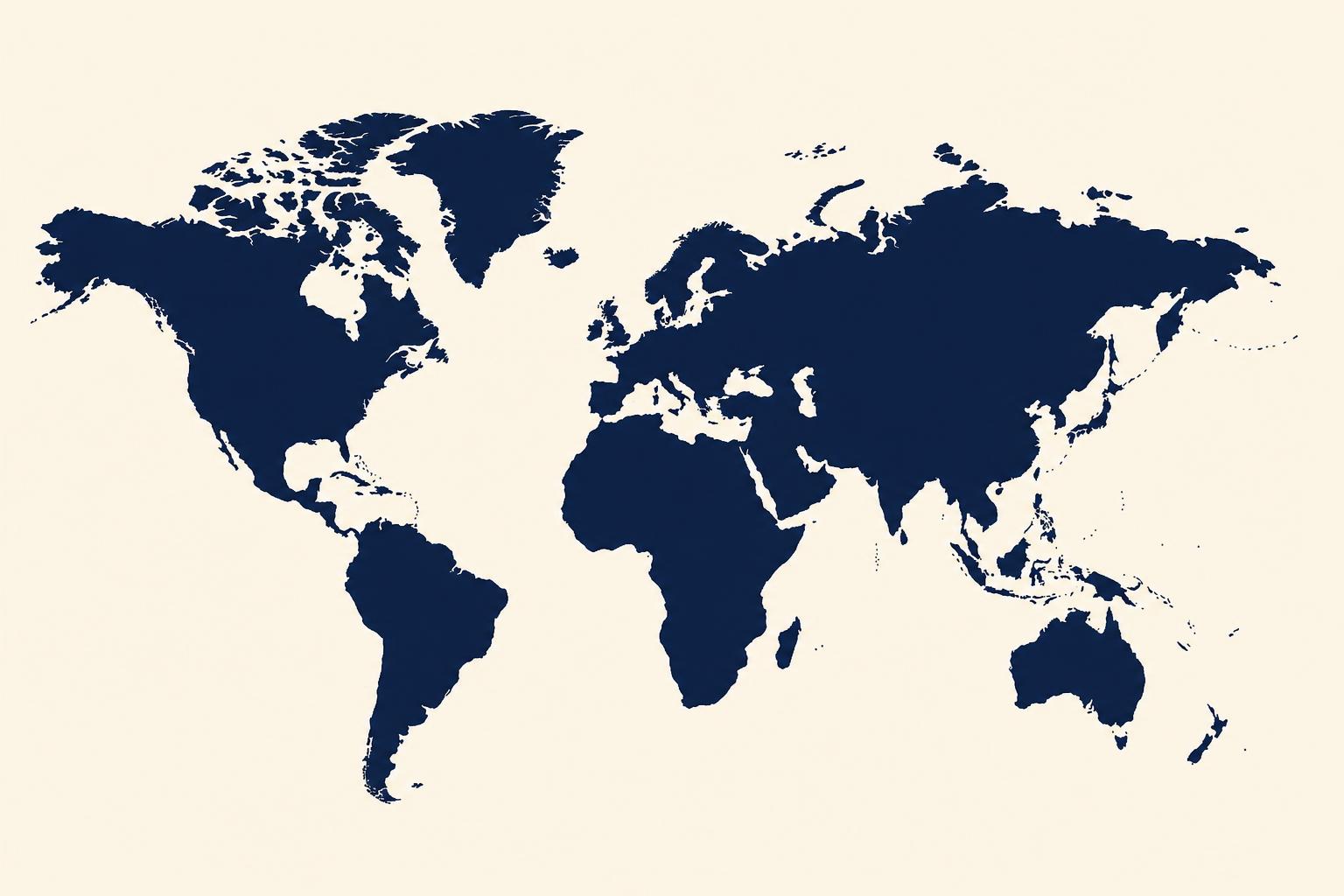 Map showing the global presence of the Anglican Free Communion